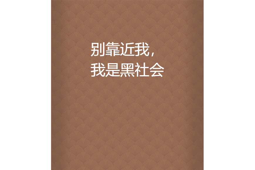 别靠近我,我是黑社会