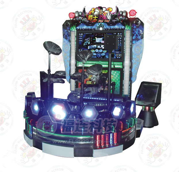  p>爵士之星游戏机,采用的是日本原装(roland)罗兰专业鼓,日本原装装