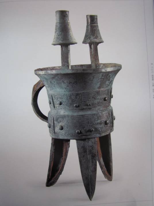 斝（中国古代盛酒器）_百度百科