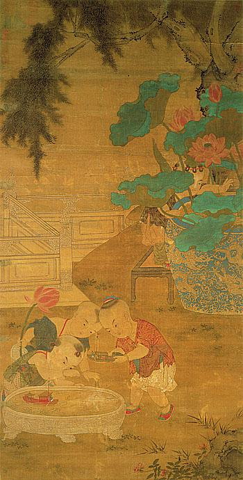 宋朝婴戏图