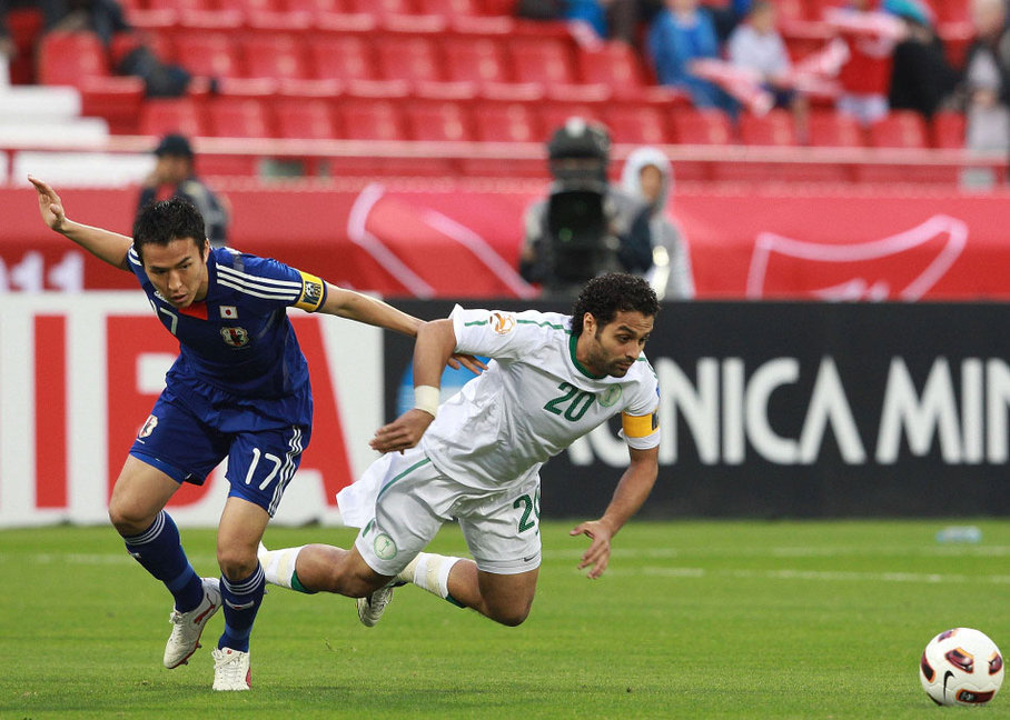  p>沙特阿拉伯国家男子足球队,号称"西亚绿鹰".1959年加入国际足联.