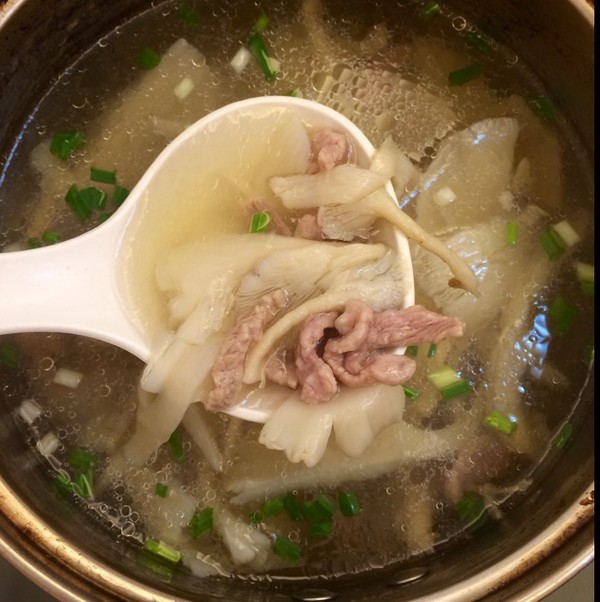 肉片蘑菇汤