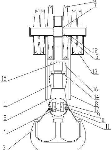 一种双吊钩组结构
