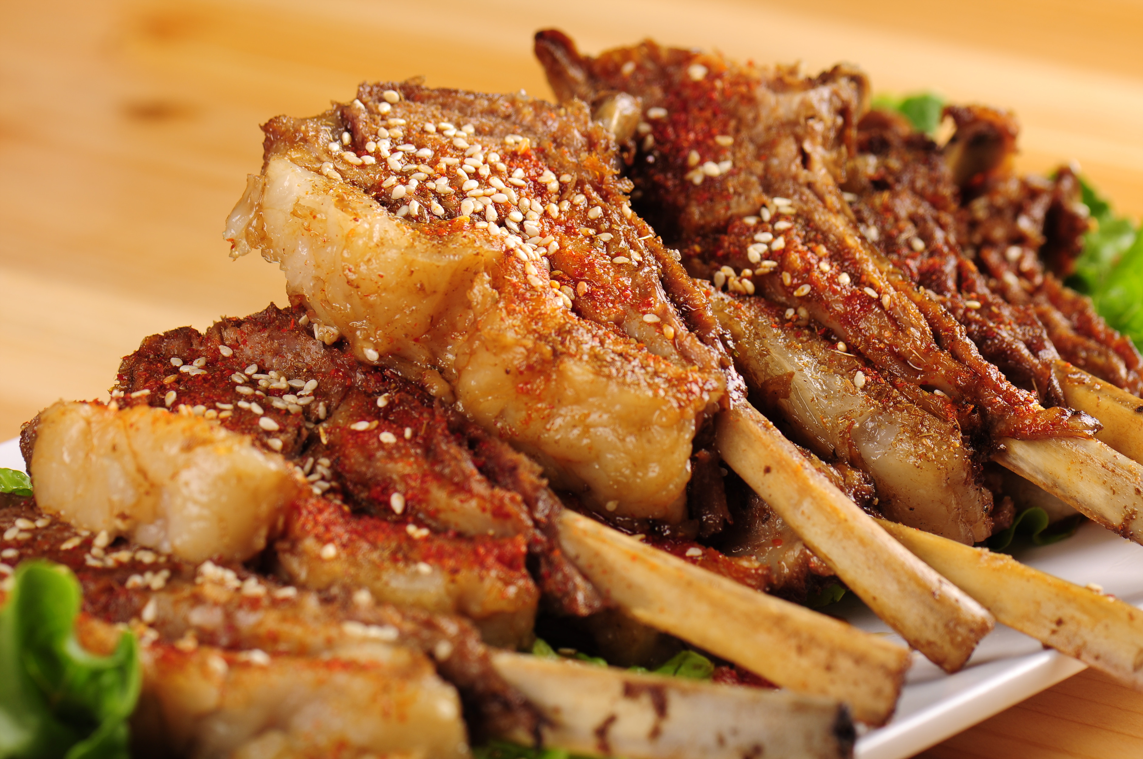 香辣孜然烤羊排