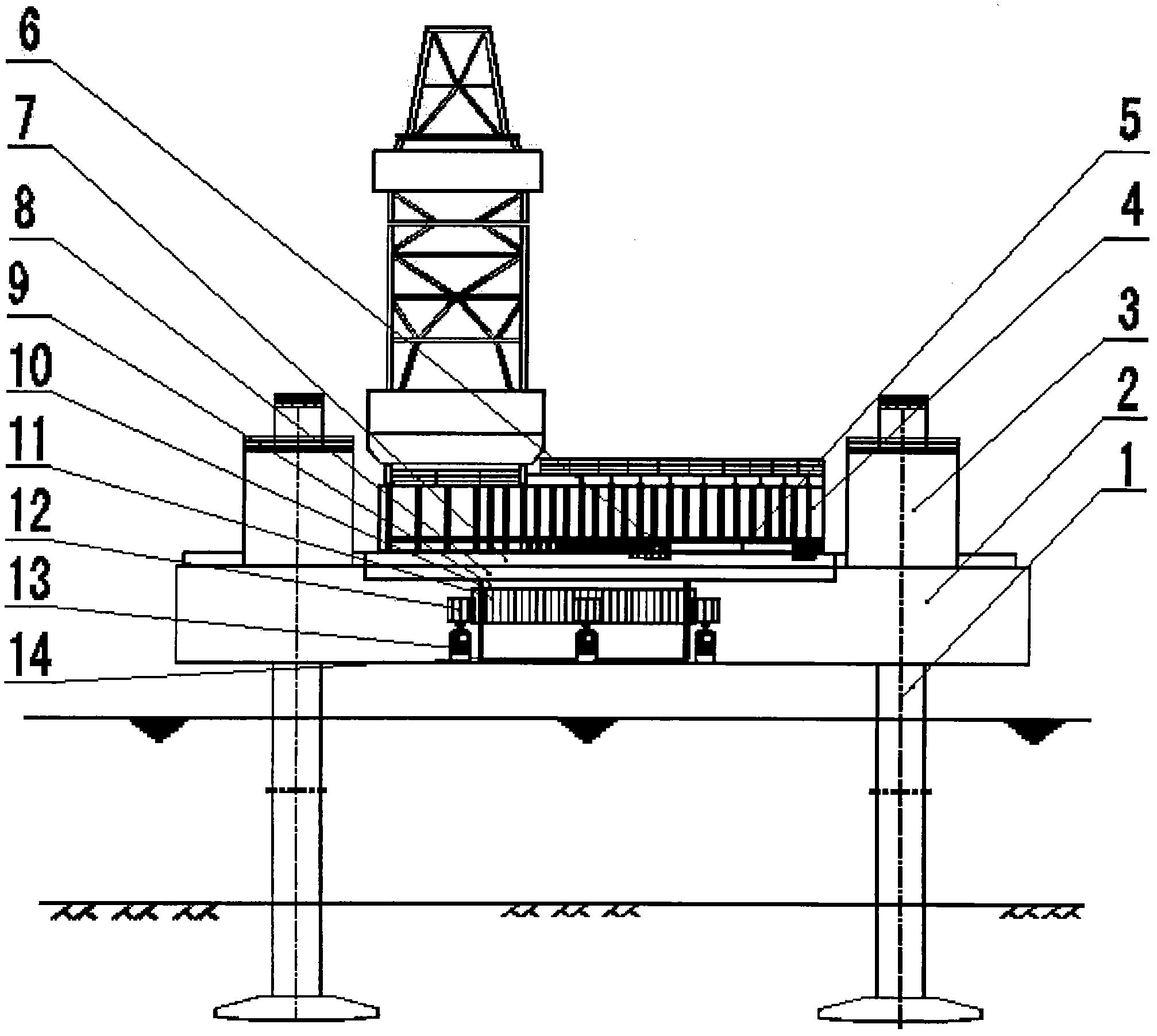 一种海上多方位石油钻井自升式平台