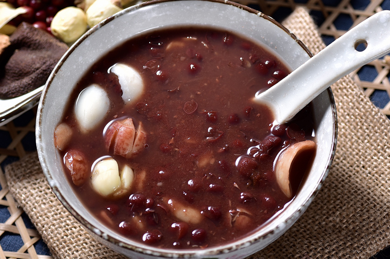 百合莲子红豆沙