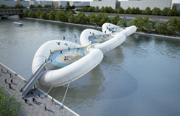 trampoline bridge