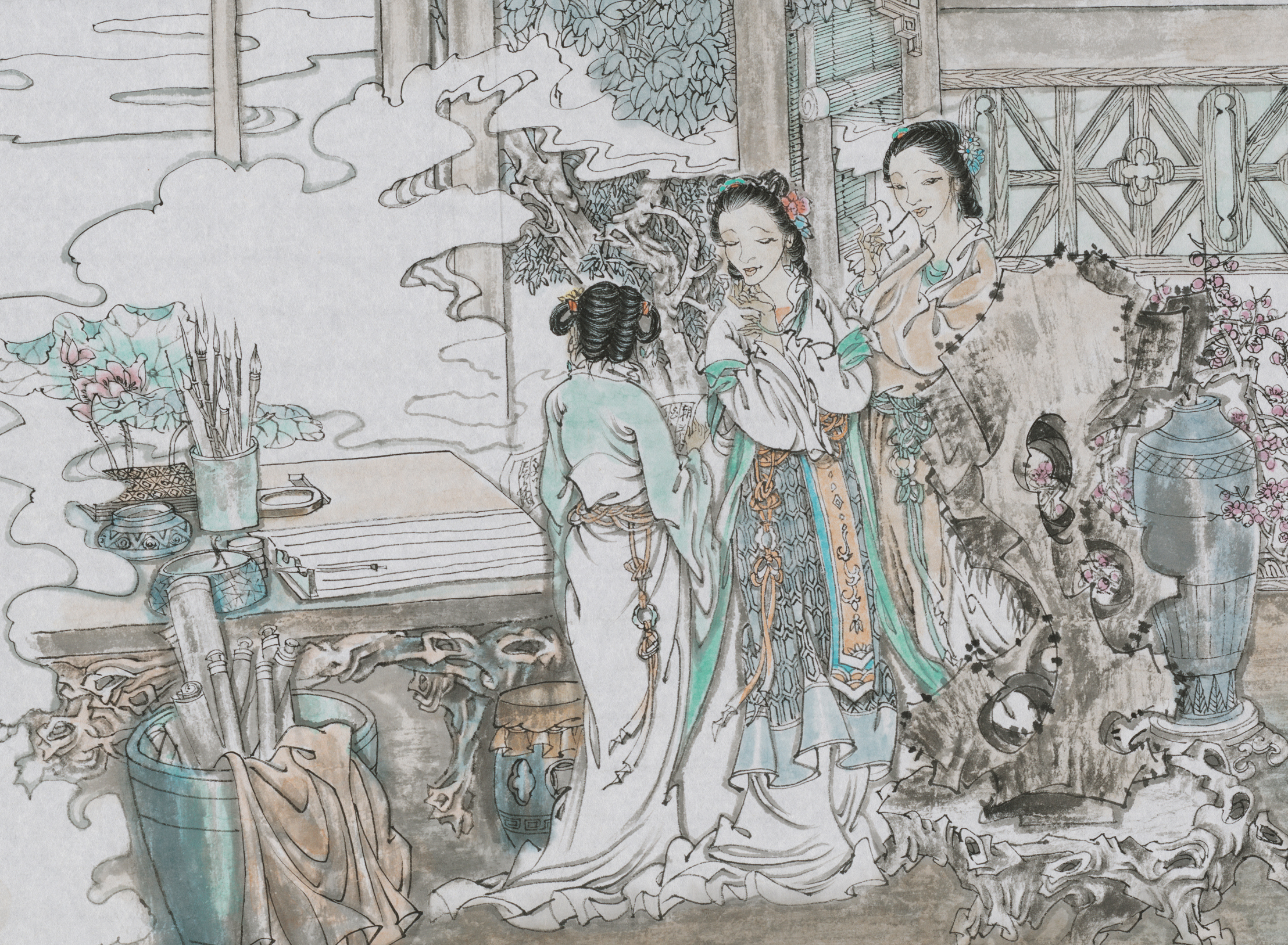  p>《百美图》是当代书画大师 a href="#" data-lemmaid="8942939">杨