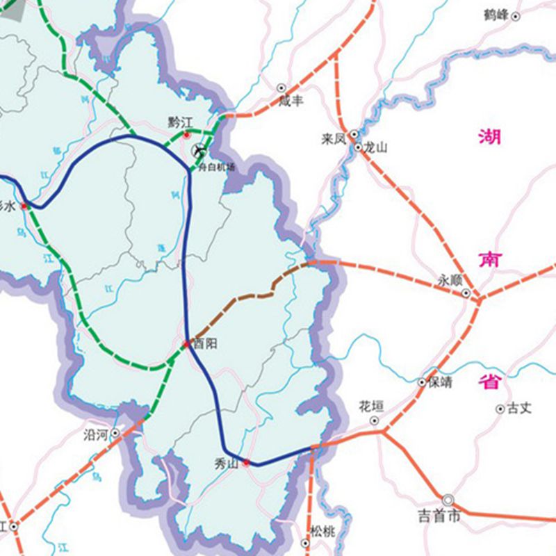 高速公路方案的一部分,湄洲湾至重庆主城(经彭水—酉阳—龙山—永顺)