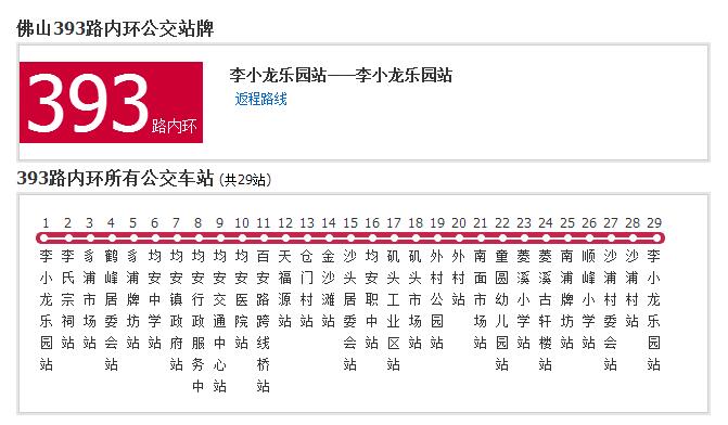 佛山公交393路内环是一条公交线路,隶属于佛山市顺德区顺汽公交