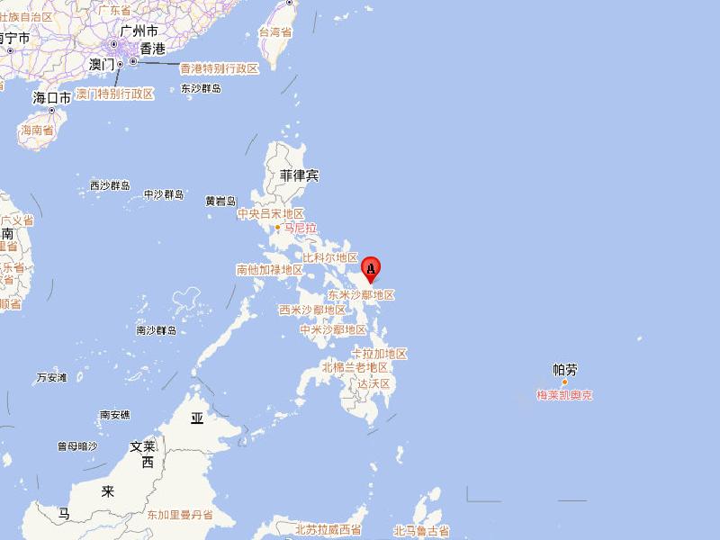  p>2019年4月23日13时37分,菲律宾萨马岛附近发生6.