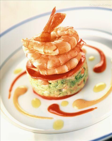  p data-id="gnwvxe4o5i">鸡尾虾,外文名shrimp cocktail, a target="