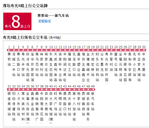 寿光公交8路