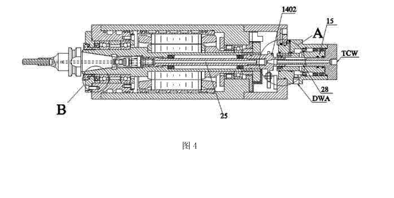 一种采用非接触式旋转接头的高速自动换刀电主轴