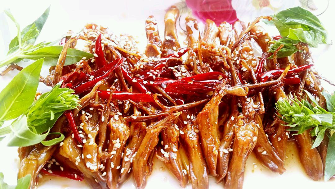 三丝拌鸭舌