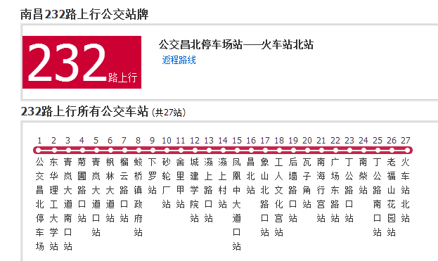  p data-id="gnx0n3aqnv">南昌公交232路是南昌市的一条近郊公交路线
