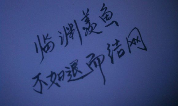 临渊羡鱼不如退而结网