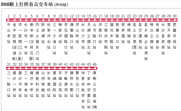 长沙公交808路