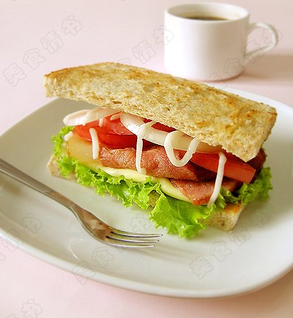 全麦火腿三明治