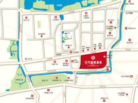  p data-id="gnwjbqcj6n">济南世茂国际广场北依金街泉城路,南止黑虎