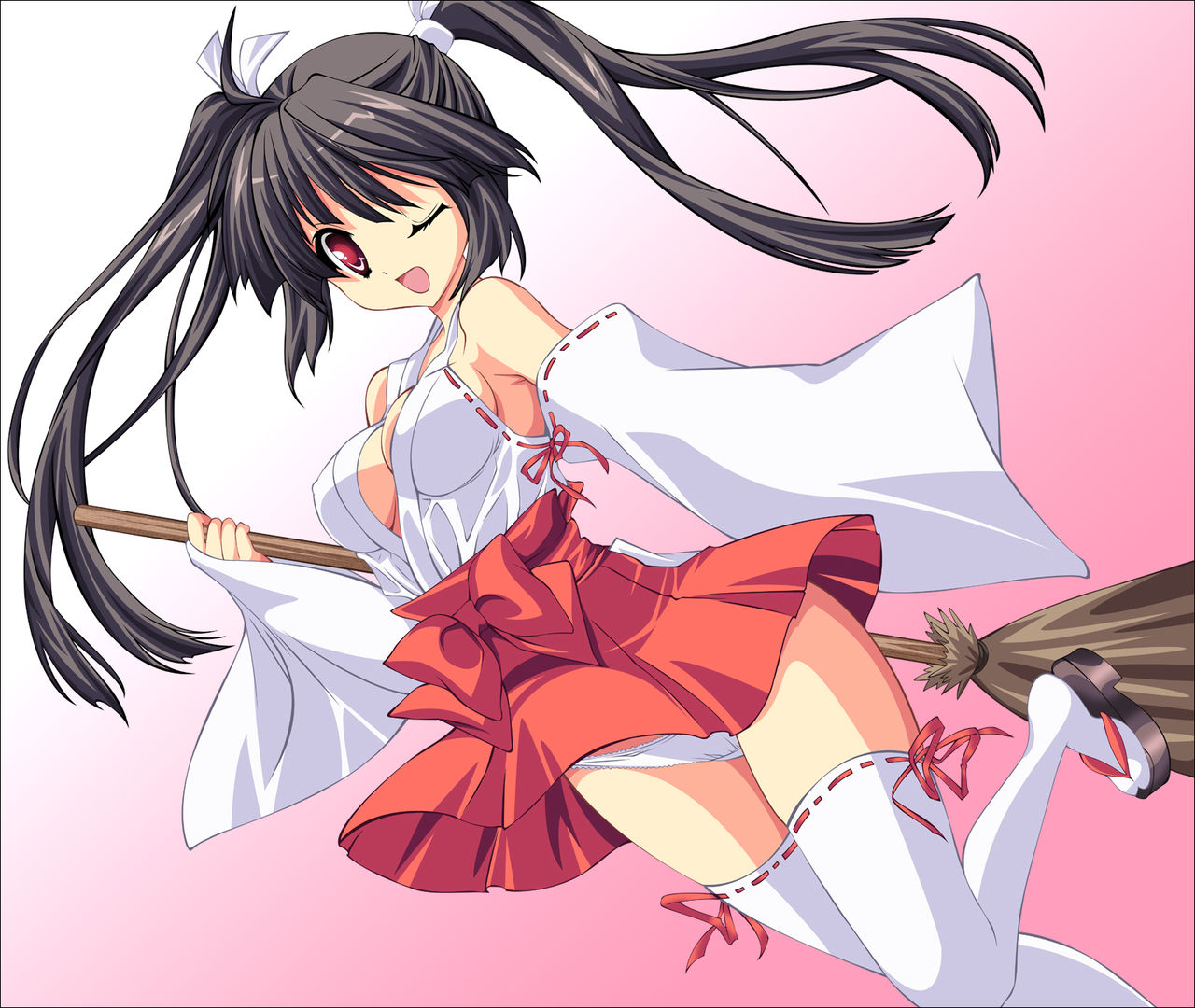  p>巫女服是日本神道教里巫女职业的专用服装,穿着主要由肌襦袢(はだ