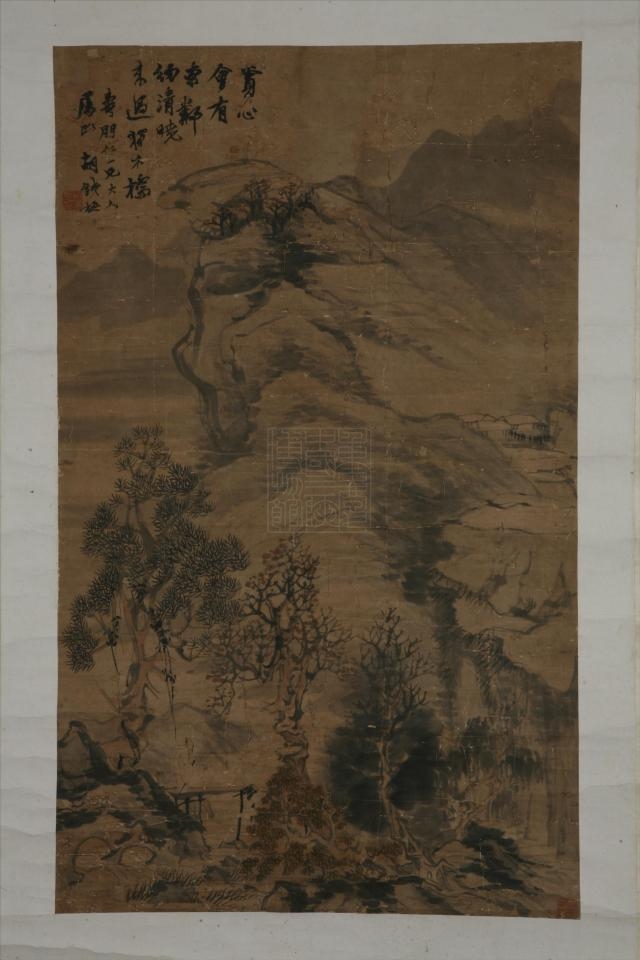 清胡璋山水图轴