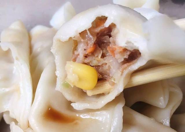 玉米胡萝卜馅饺子