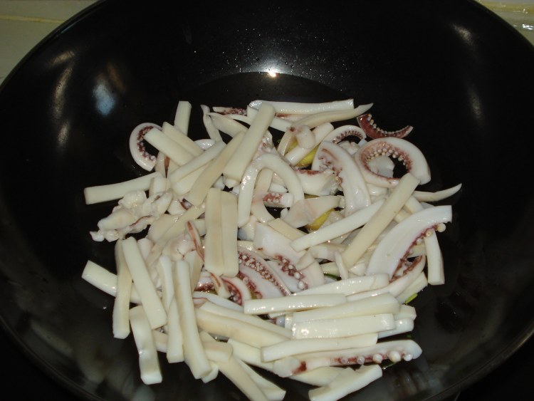 大白菜炒鱿鱼