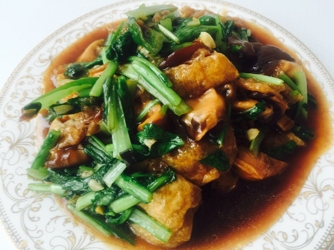 香菇白菜油面筋