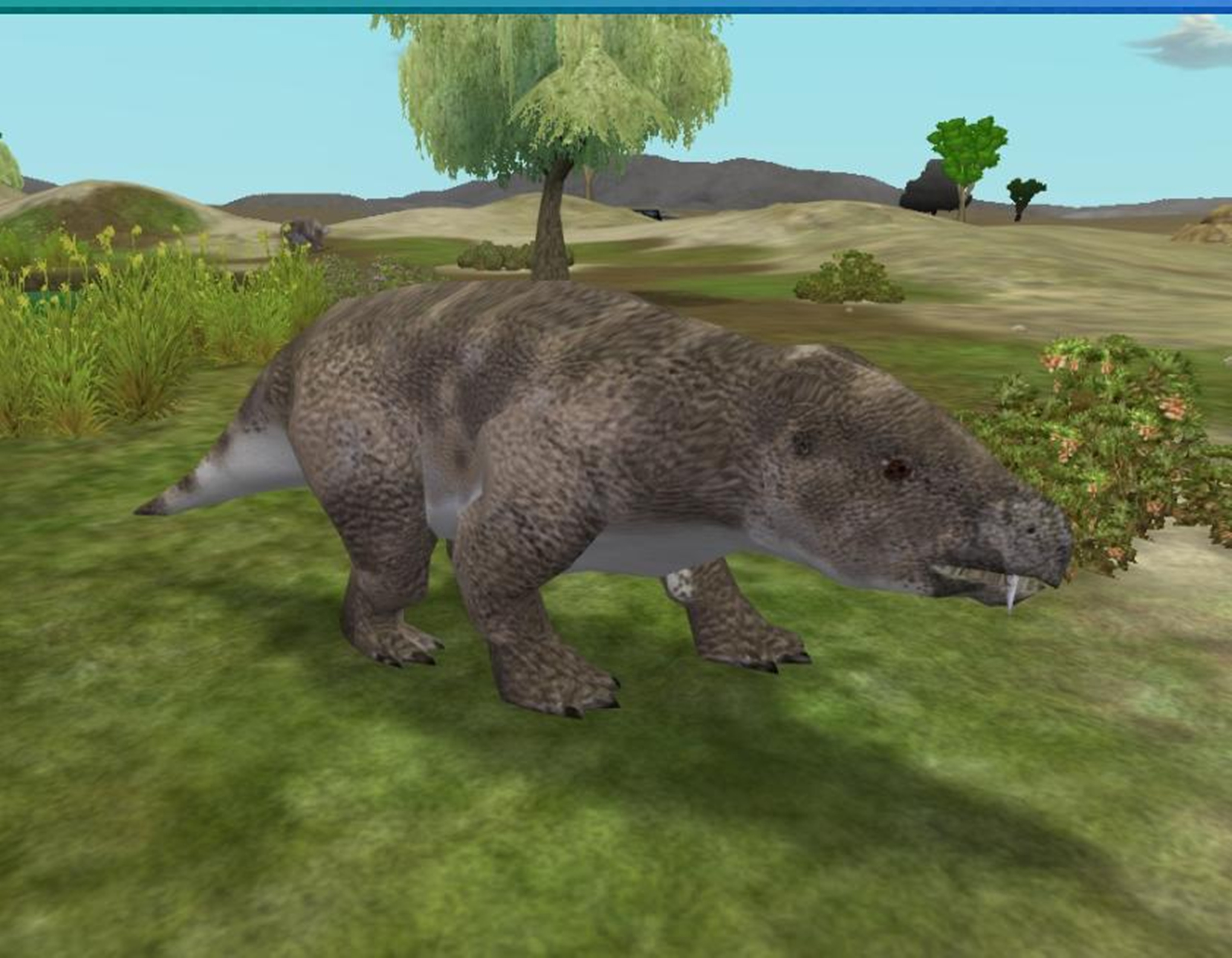  p>肯氏兽是一种生存于三叠纪的古爬行动物.