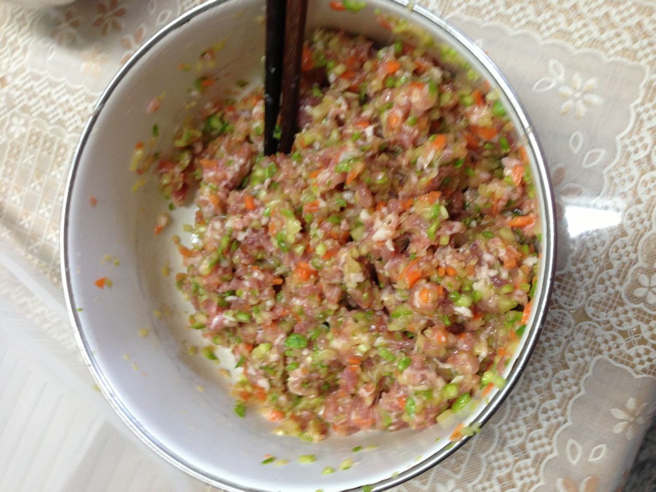 鲜肉西葫芦馅饺子