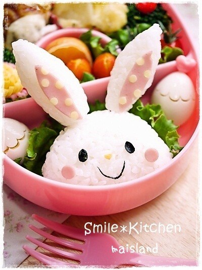 波点耳朵小兔便当