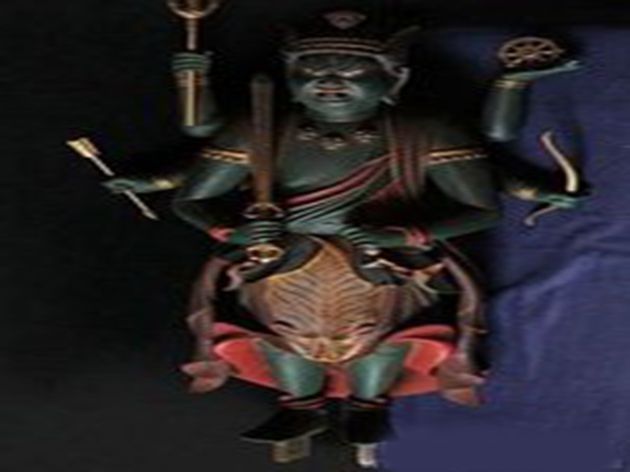  p>青面金刚即药叉神.又作大青面金刚,青色大金刚药叉. /p>