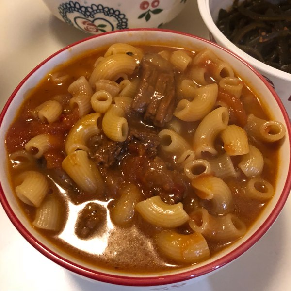 番茄牛肉通心粉汤