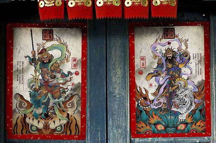 漫谈贴门神的风俗，从辟邪御凶到祝吉喜庆的转变_百科TA说