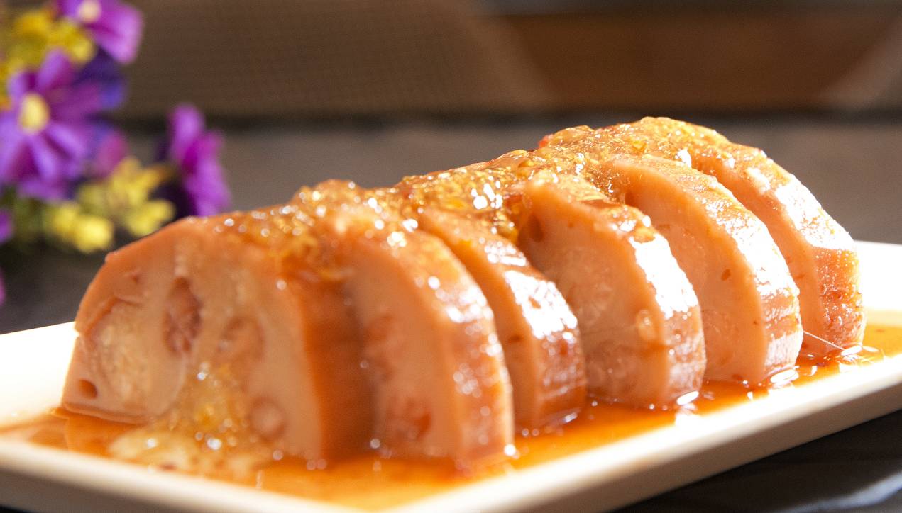 蜜汁桂花糯米藕