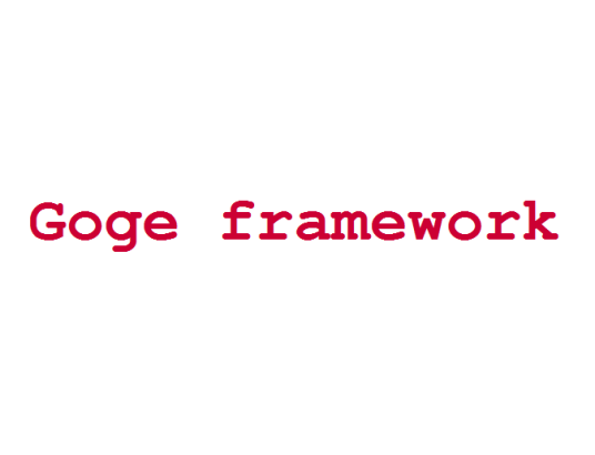Goge framework_百度百科