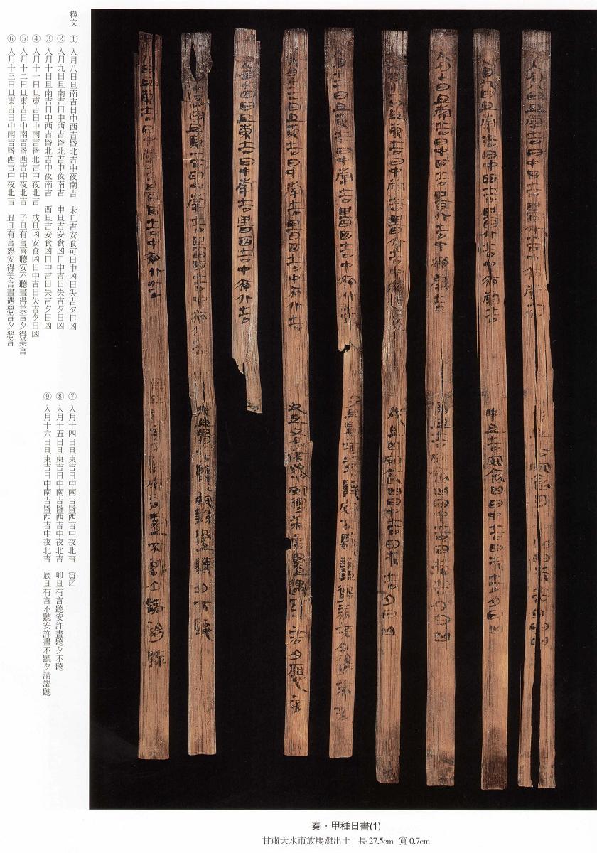  p data-id="gnx4pydg6d">放马滩秦简,文物,甘肃省天水市出土的战国