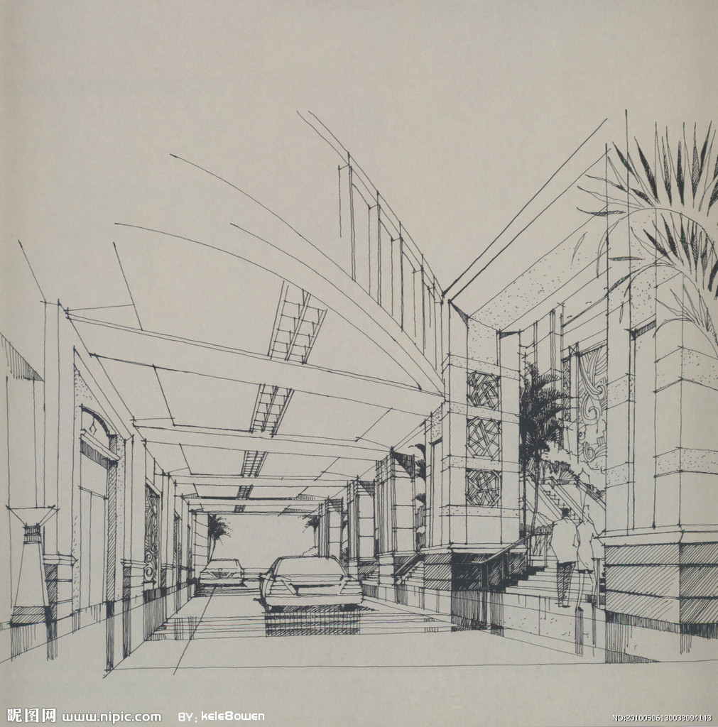 初级阶段即基础理论是为了让初学者对手绘效果图有基本的了解,从汗圹