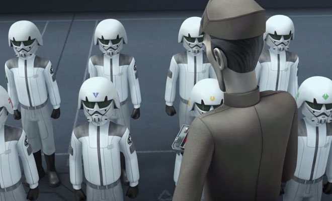 >帝国冲锋队 /b>(imperial stormtrooper, 旧译:暴风军,风暴兵,暴风兵