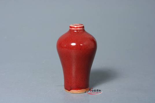 景德镇窑霁红釉梅瓶形鼻烟壶_百度百科