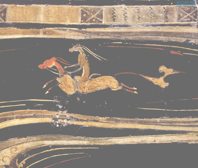 西汉黑地彩绘棺