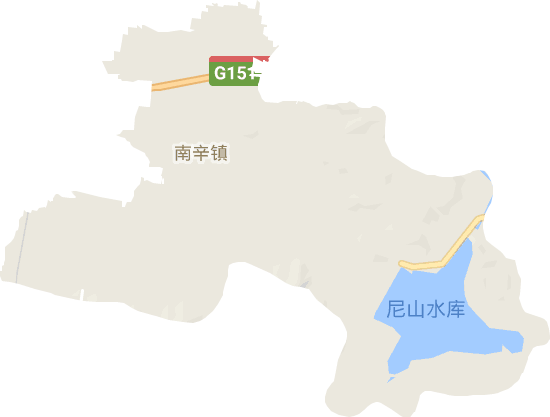 <p>尼山镇地形图