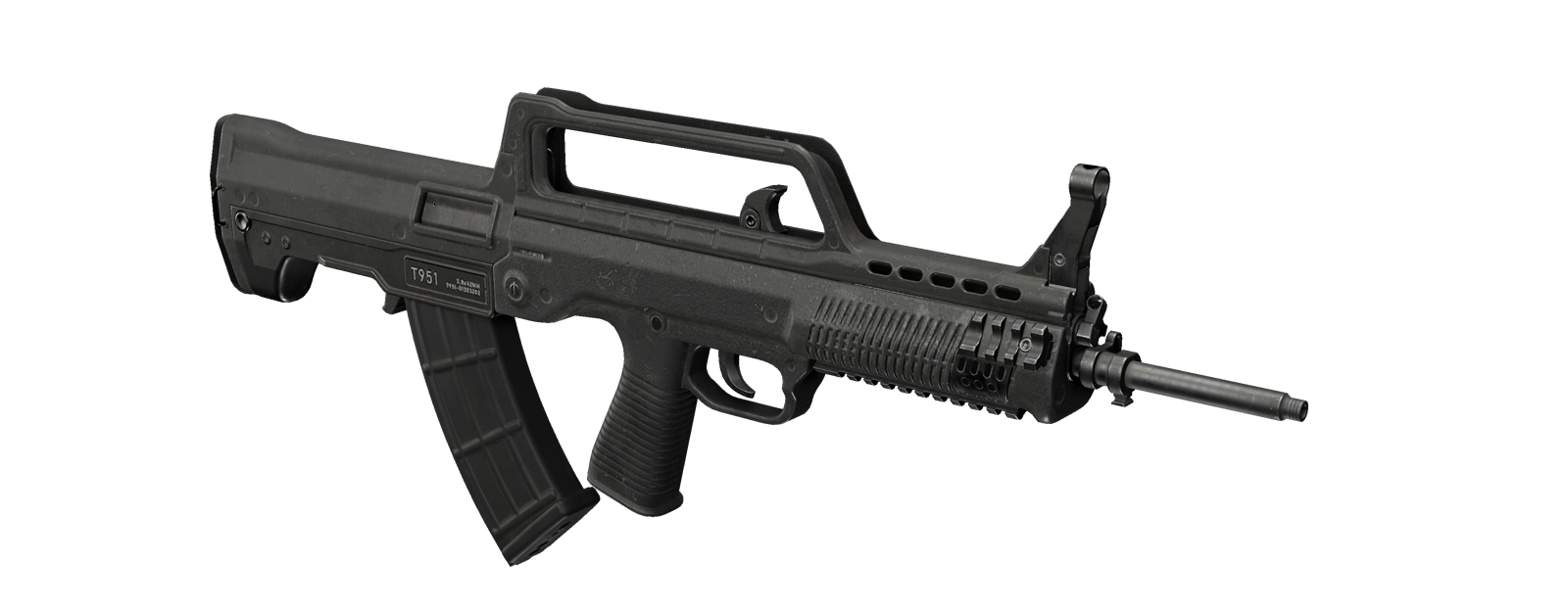 t951突击步枪采用无托式结构设计,具有