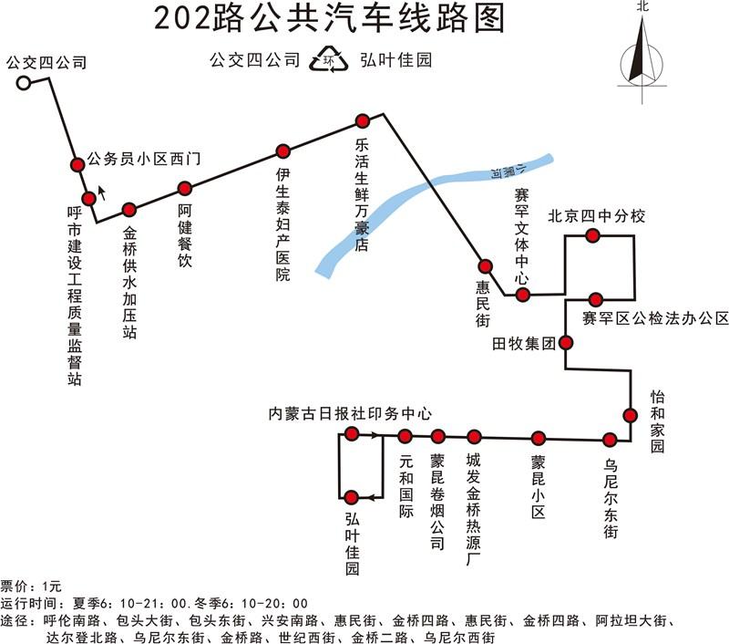 呼和浩特公交202路