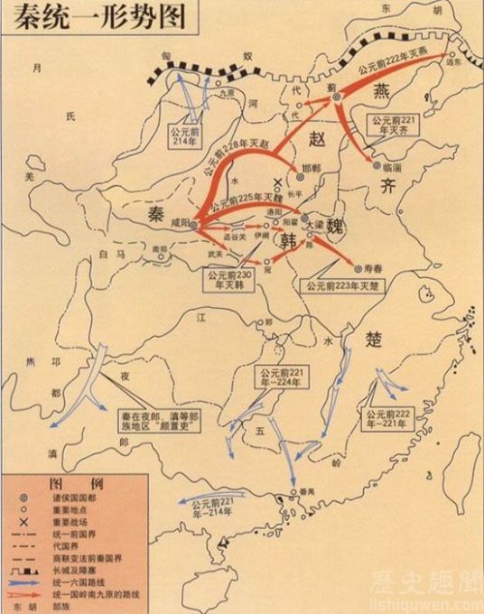 秦国崛起关东六国衰落2准备3过程并韩灭赵灭魏灭楚灭燕灭齐4后续5意义