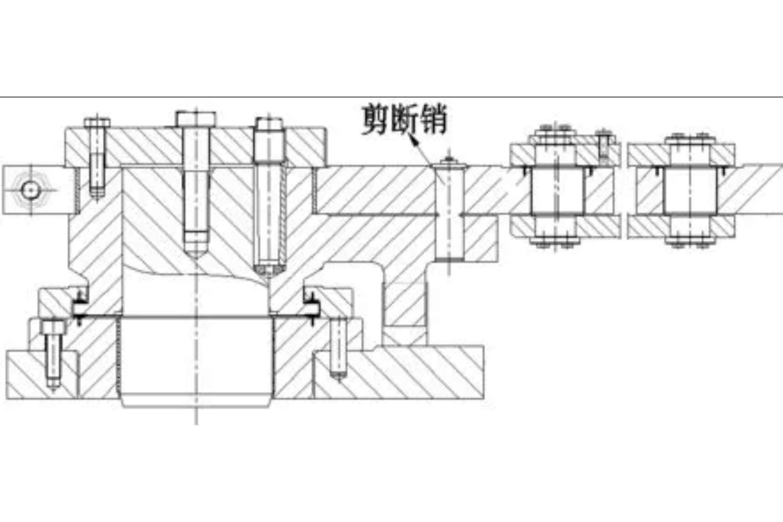装设在导叶臂上易于剪断的圆柱销