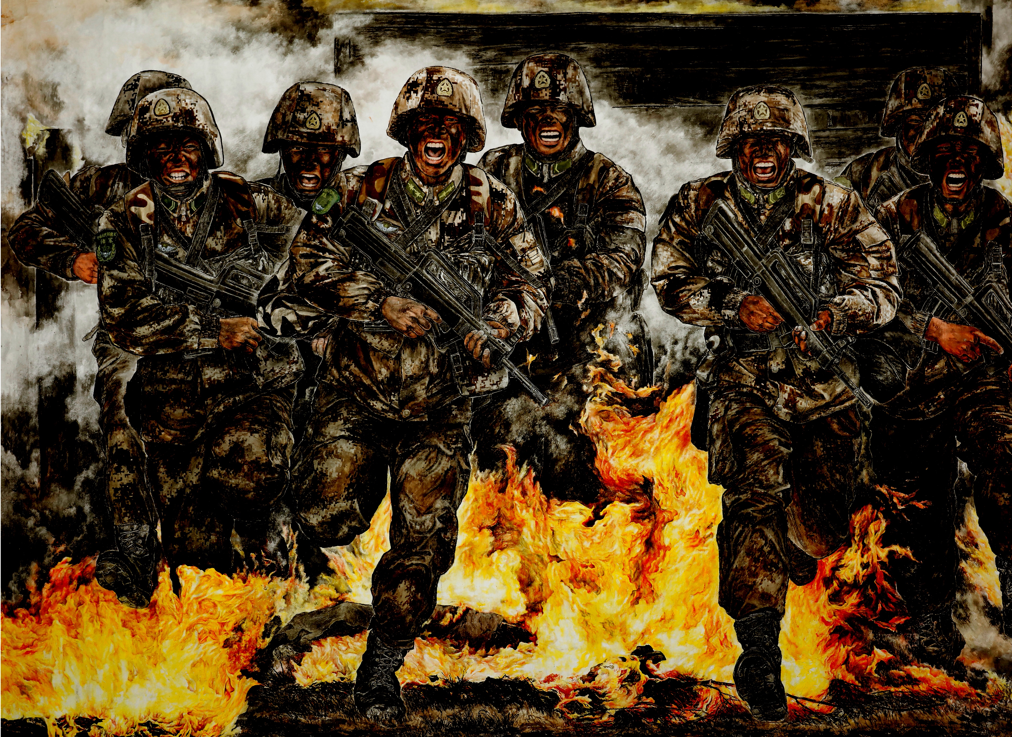 袁文魁,男,军旅书画家,<span class="psl