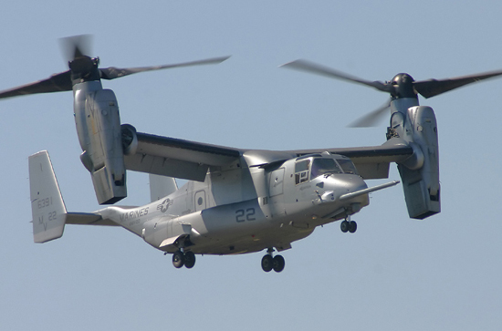 mv-22"鱼鹰"倾转旋翼机