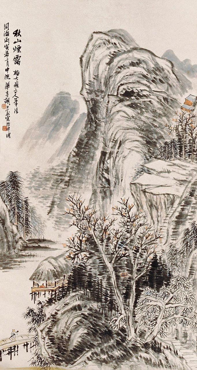  p>胡公寿(1823年—1886年),初名远,号瘦鹤,小樵,别号横云山民,华亭